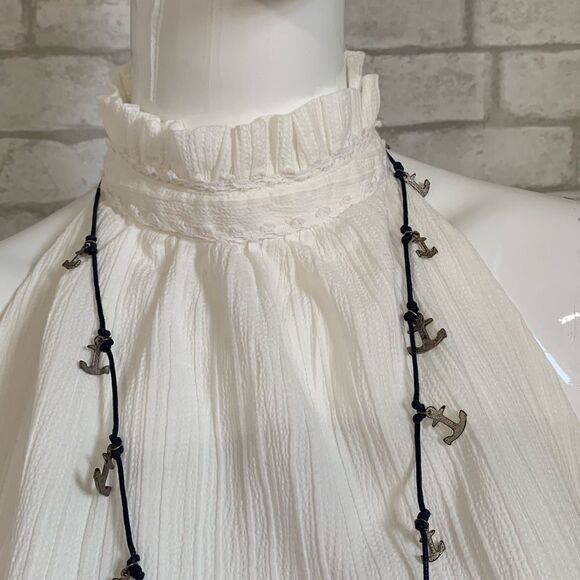 ‎NWOT Moon River Boho halter top -- Size M - Picture 8 of 10